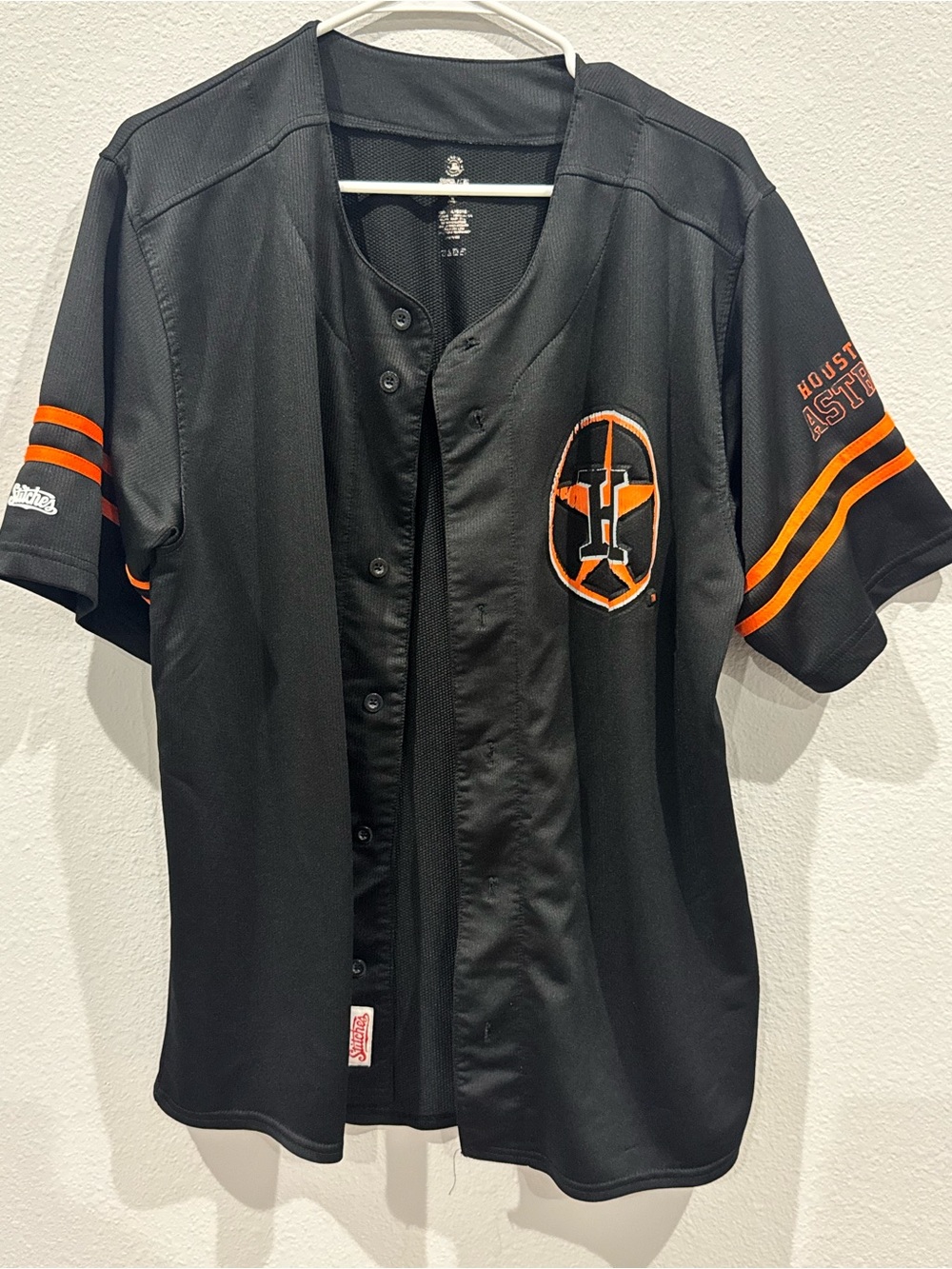 Houston Astros Black & Orange Baseball Jersey